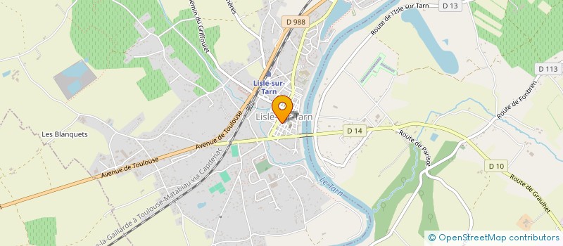 localisation de l'entreprise SCI ELVIRE à LISLE-SUR-TARN