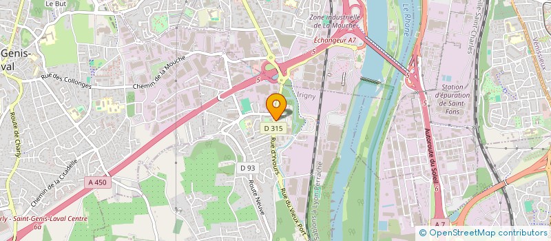 localisation de l'entreprise SCI ELVIS  IRIGNY