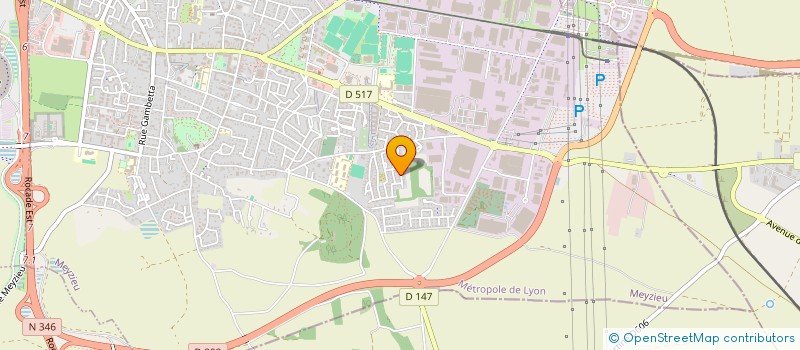 localisation de l'entreprise SCI ELVIS  MEYZIEU