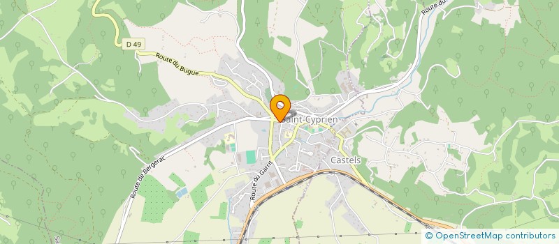 localisation de l'entreprise SCI ELVO  SAINT-CYPRIEN