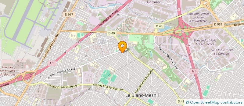 localisation de l'entreprise SCI ELYA  LE BLANC-MESNIL