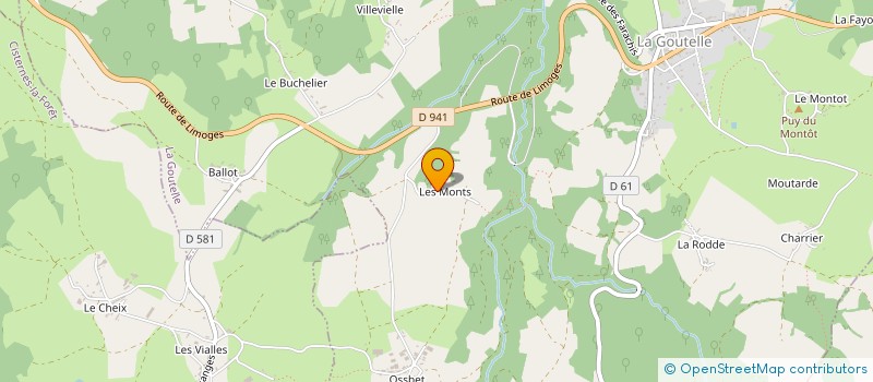 localisation de l'entreprise SCI ELYA  LA GOUTELLE