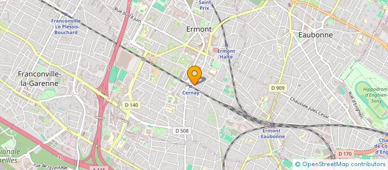 localisation de l'entreprise SCI ELYA à ERMONT