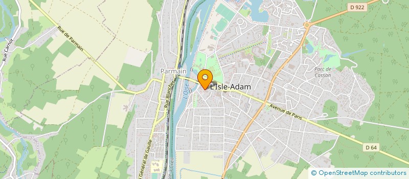 localisation de l'entreprise SCI ELYANN à L'ISLE-ADAM