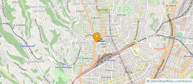 localisation de l'entreprise SCI ELYES à NICE