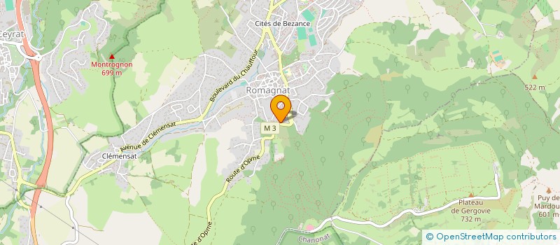 localisation de l'entreprise SCI ELYETTE  ROMAGNAT