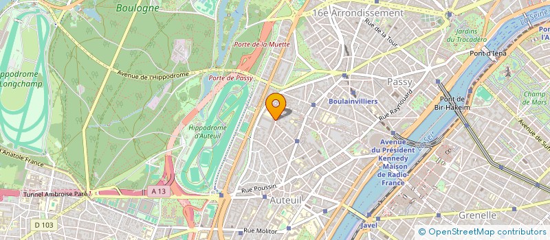 localisation de l'entreprise SCI ELYMAR à PARIS