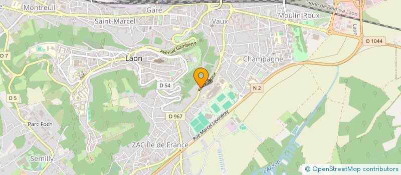 localisation de l'entreprise SCI ELYNE  CLACY-ET-THIERRET