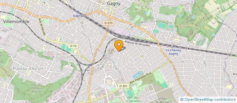 localisation de l'entreprise SCI ELYO à GAGNY