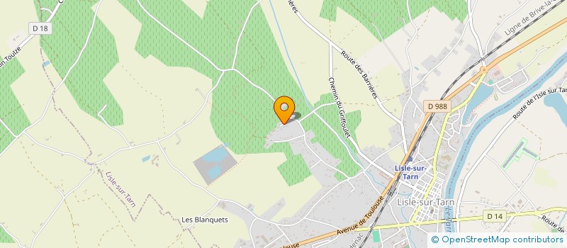 localisation de l'entreprise SCI ELYOSA à LISLE-SUR-TARN
