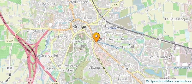 localisation de l'entreprise SCI ELYPSA  ORANGE