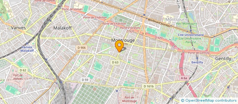 localisation de l'entreprise SCI ELYSA  MONTROUGE