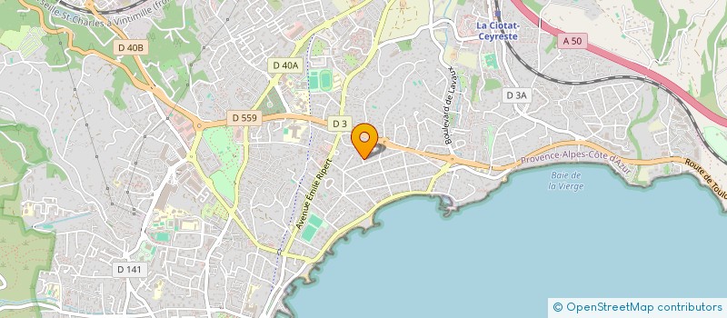 localisation de l'entreprise SCI ELYSABETH  LA CIOTAT