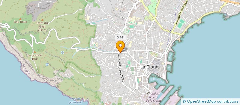 localisation de l'entreprise SCI ELYSE IMMOBILIER  LA CIOTAT