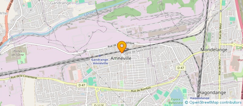 localisation de l'entreprise SCI ELYSEE  AMNEVILLE