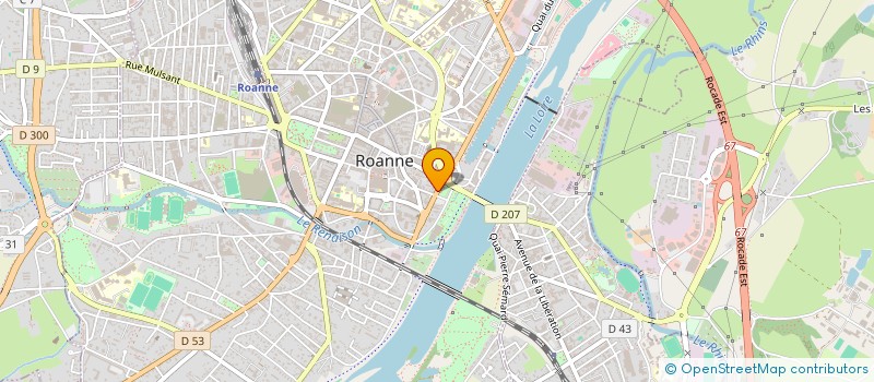 localisation de l'entreprise SCI ELYSEE CARNOT  ROANNE