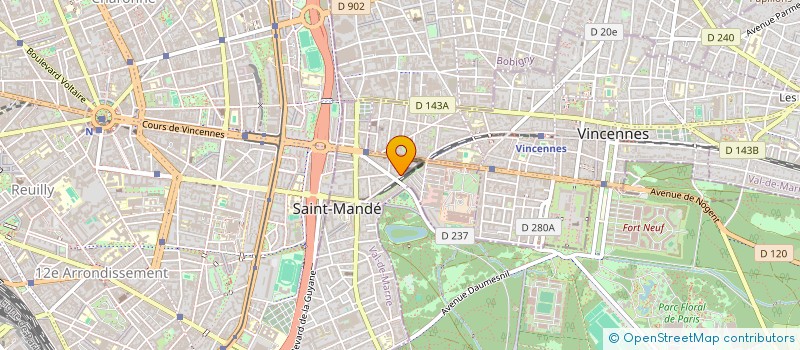 localisation de l'entreprise SCI ELYSEE DU BOIS à SAINT-MANDE