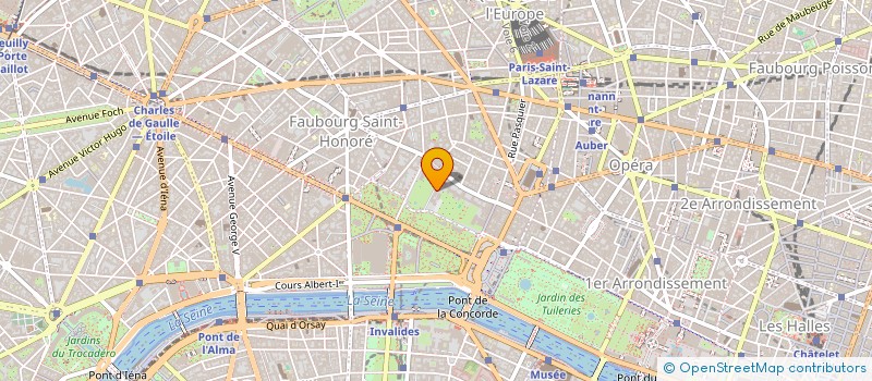 localisation de l'entreprise SCI ELYSEE GABRIEL  PARIS