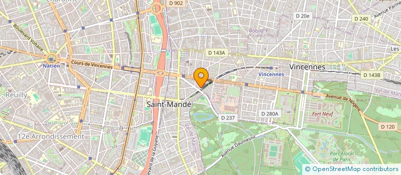 localisation de l'entreprise SCI ELYSEE GAMBETTA à SAINT-MANDE