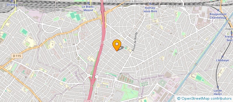 localisation de l'entreprise SCI ELYSEES INVESTISSEMENTS à AULNAY-SOUS-BOIS