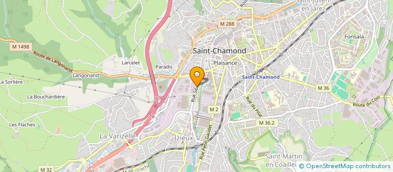 localisation de l'entreprise SCI ELYSIUM  SAINT-CHAMOND