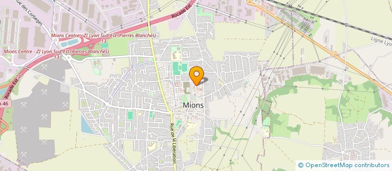 localisation de l'entreprise SCI ELYVES  MIONS