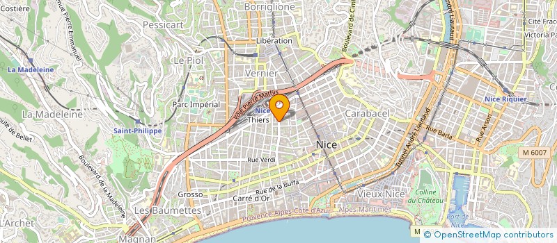 localisation de l'entreprise SCI ELZA à NICE