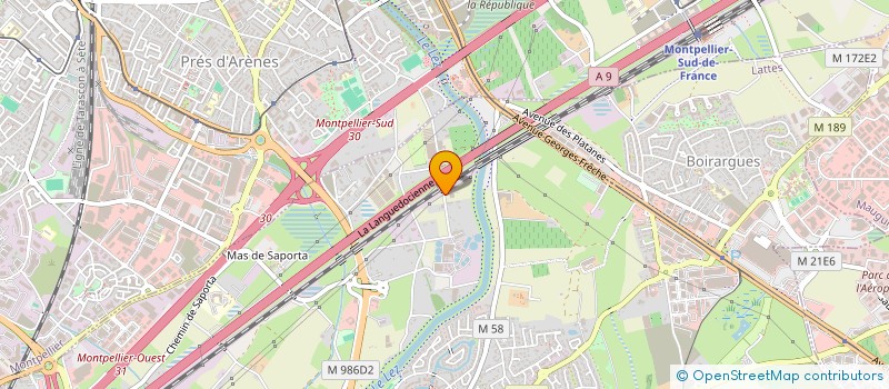 localisation de l'entreprise SCI EM à LATTES