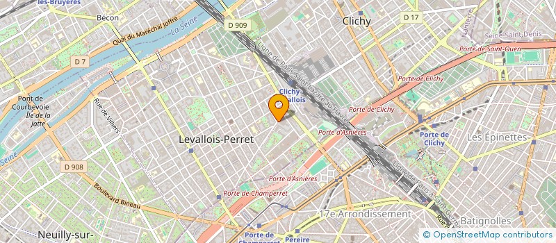 localisation de l'entreprise SCI EM à LEVALLOIS-PERRET
