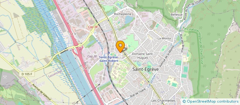 localisation de l'entreprise SCI EM.CEL  SAINT-EGREVE