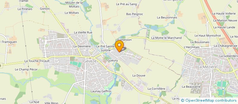 localisation de l'entreprise SCI EM-KSPORT  GEVEZE