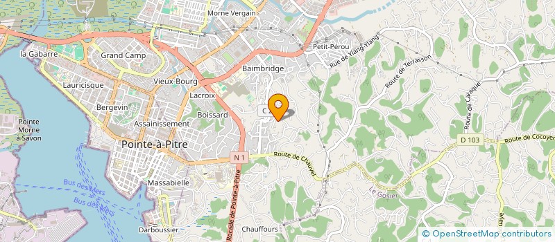 localisation de l'entreprise SCI EM2 IMMO à LES ABYMES