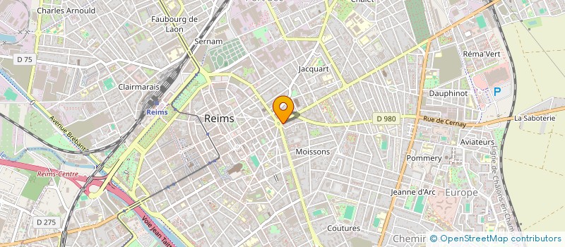 localisation de l'entreprise SCI EMA 1  REIMS