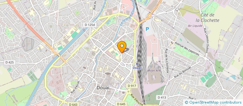 localisation de l'entreprise SCI EMA à DOUAI