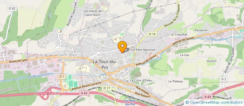 localisation de l'entreprise SCI EMA  LA TOUR-DU-PIN