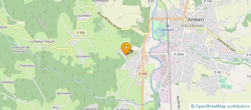 localisation de l'entreprise SCI EMA  AMBERT