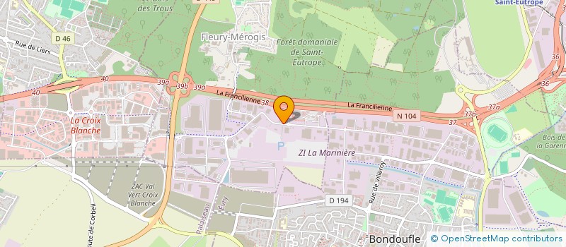 localisation de l'entreprise SCI EMA à FLEURY-MEROGIS