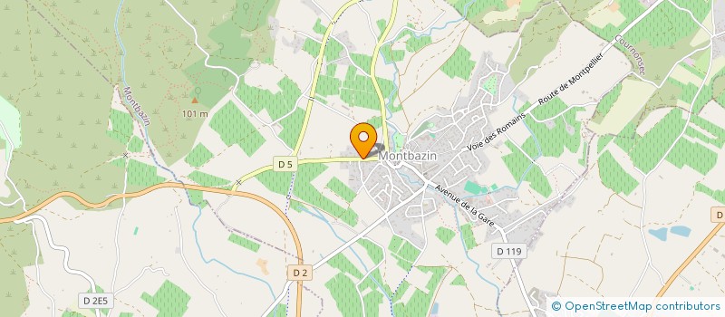 localisation de l'entreprise SCI EMA-I  MONTBAZIN