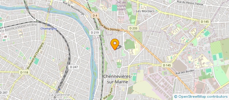localisation de l'entreprise SCI EMA TO  CHENNEVIERES-SUR-MARNE