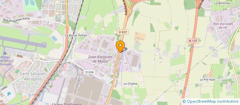 localisation de l'entreprise SCI EMALEX  NOYAL-CHATILLON-SUR-SEICHE