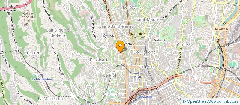 localisation de l'entreprise SCI EMALI à NICE