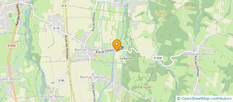 localisation de l'entreprise SCI EMALJUAN  BERNAC-DEBAT