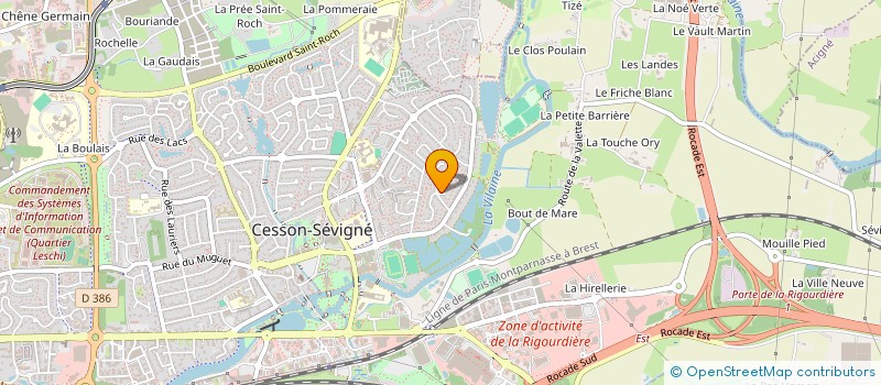 localisation de l'entreprise SCI EMANA à CESSON-SEVIGNE