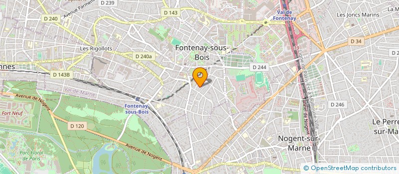 localisation de l'entreprise SCI EMANOC à FONTENAY-SOUS-BOIS