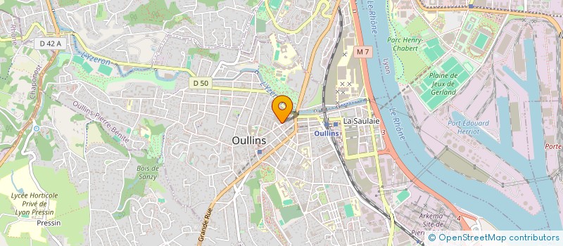localisation de l'entreprise SCI EMARJU  OULLINS-PIERRE-BENITE