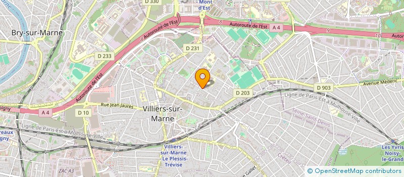 localisation de l'entreprise SCI EMASO  VILLIERS-SUR-MARNE