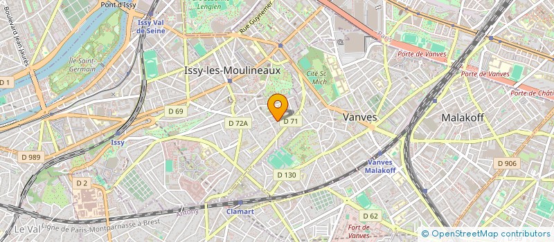 localisation de l'entreprise SCI EMAU à ISSY-LES-MOULINEAUX