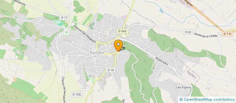 localisation de l'entreprise SCI EMBALI  EGUILLES