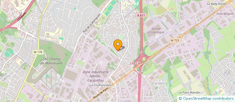 localisation de l'entreprise SCI EMBARCA  CARQUEFOU