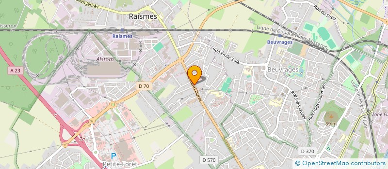 localisation de l'entreprise SCI  EMBATA  RAISMES